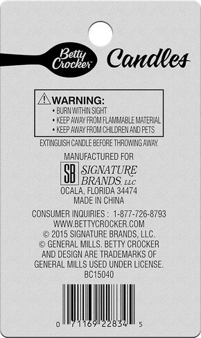 شموع عيد الميلاد الرائعة باللون الأزرق من بيتي كروكر، 16 قطعة (عبوة من قطعة واحدة) in Kuwait