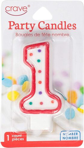 شموع عيد ميلاد منقطة من Jacent, 1-Pack in Kuwait