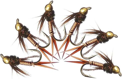 24Pcs Fly Fishing Flies Trout Lures Fishing Tackle Fly Fishing Flies with Boxed Trout Bass Artificial Fish Bait in Saudi Arabia