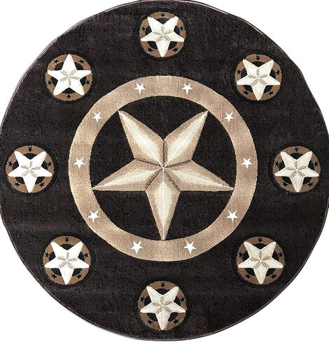 سجادة منطقة ماسادا راجز سكينز تكساس لون ستار رانر بلون الشوكولاتة البني والأسود والبيج تصميم سكينز 78 (2 قدم × 7 أقدام) in Kuwait