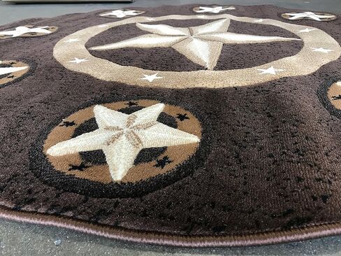 سجادة منطقة ماسادا راجز سكينز تكساس لون ستار رانر بلون الشوكولاتة البني والأسود والبيج تصميم سكينز 78 (2 قدم × 7 أقدام) in Kuwait