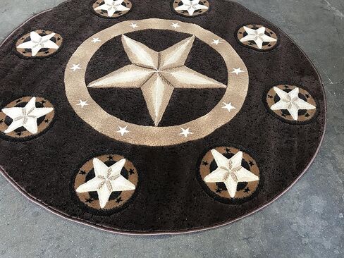 سجادة منطقة ماسادا راجز سكينز تكساس لون ستار رانر بلون الشوكولاتة البني والأسود والبيج تصميم سكينز 78 (2 قدم × 7 أقدام) in Kuwait