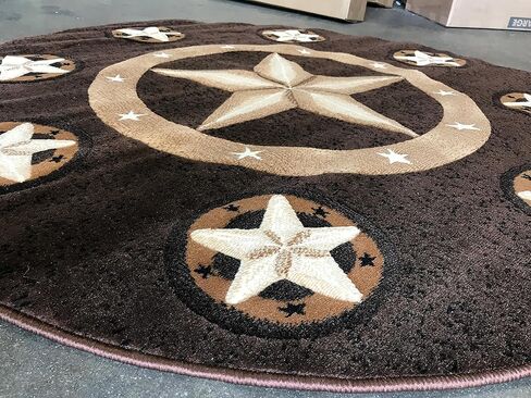 سجادة منطقة ماسادا راجز سكينز تكساس لون ستار رانر بلون الشوكولاتة البني والأسود والبيج تصميم سكينز 78 (2 قدم × 7 أقدام) in Kuwait