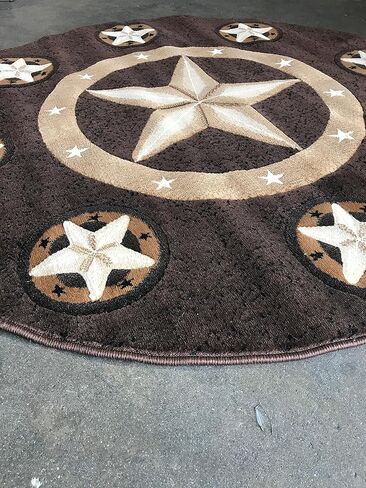 سجادة منطقة ماسادا راجز سكينز تكساس لون ستار رانر بلون الشوكولاتة البني والأسود والبيج تصميم سكينز 78 (2 قدم × 7 أقدام) in Kuwait