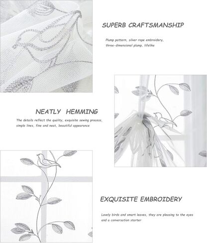 Molaxhome Roman Valance Curtain - Vintage Tie-Up Kitchen Window Treatment, Rod Pocket Botanical Print Curtain for Living Room, Farmhouse Style,45.7Wx63 L Inch in Kuwait