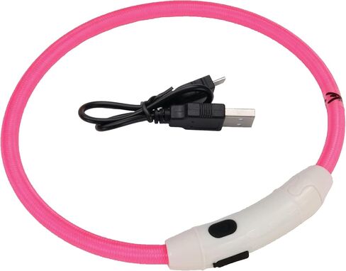 Coastal - USB Light-Up Neck Ring, Pink, 24" in Saudi Arabia