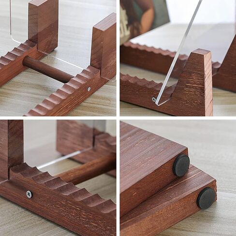 حامل تخزين سجل الفينيل الخشبي من Artliving - حامل سجلات IP من الفينيل - حامل عرض منظم تخزين الألبوم يحمل ما يصل إلى 50 ألبومًا | أقراص DVD | أقراص مضغوطة - بني in Kuwait