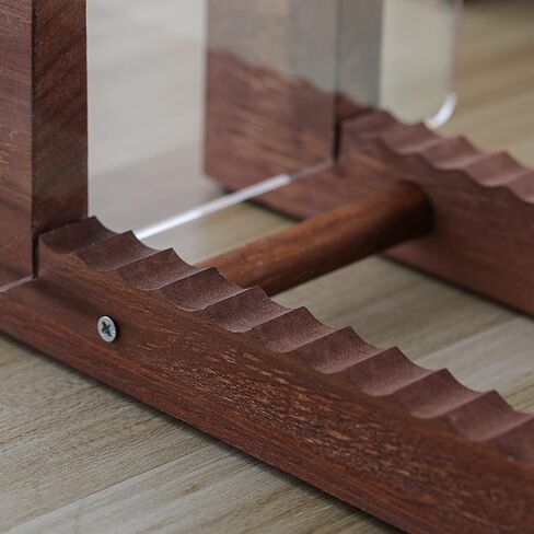 حامل تخزين سجل الفينيل الخشبي من Artliving - حامل سجلات IP من الفينيل - حامل عرض منظم تخزين الألبوم يحمل ما يصل إلى 50 ألبومًا | أقراص DVD | أقراص مضغوطة - بني in Kuwait