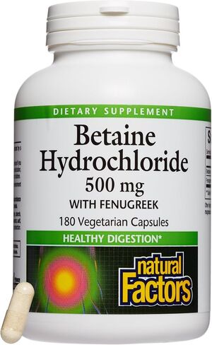 Natural Factors - Betaine HCL 500mg - Supports Normal Digestion in Saudi Arabia
