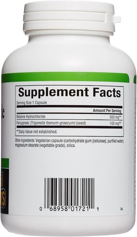 Natural Factors - Betaine HCL 500mg - Supports Normal Digestion in Saudi Arabia