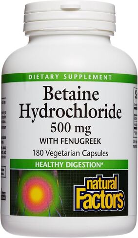 Natural Factors - Betaine HCL 500mg - Supports Normal Digestion in Saudi Arabia