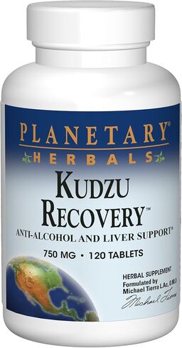 Planetary Herbals Kudzu Recovery 750 mg Anti-Alcohol and Liver Support - 120 Tablet in Kuwait