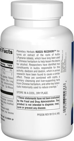 Planetary Herbals Kudzu Recovery 750 مجم مضاد للكحول ودعم الكبد - 120 قرص in Saudi Arabia