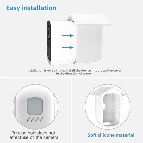 Protective Silicone Skin/Case for eufy Security S330 eufyCam 3, Waterproof, Soft, Lightweight, Durable Silicone Seelve Cover for Eufy Cam 3 Camera in Saudi Arabia