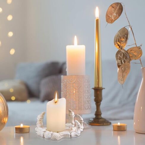 SHAIDOJIO Skull Hand Candle Holder, Resin Candlestick Holder, Gothic Skeleton Hand Coaster Holder, Creative Witch Hand Wall Mounted Hooks, Pillar Candle Stand for Halloween Christmas Home Decoration in Kuwait