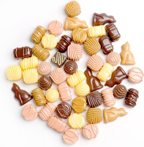 50 قطعة من الشوكولاته الاصطناعية محاكاة الشوكولاته الطعام الاصطناعي الشوكولاته الراتنج مسطحة الظهر الشوكولاته الشوكولاته للحرف اليدوية الحلوى ديكور المنزل نموذج المطبخ in Kuwait