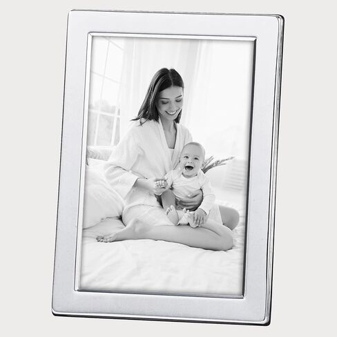 Siena Hammered Silver Picture Frame, Tarnish Resistant Finish, Perfect Photo Frame for any End Table, Credenza, Shelf, or Nightstand, Silver 5x7 in Saudi Arabia