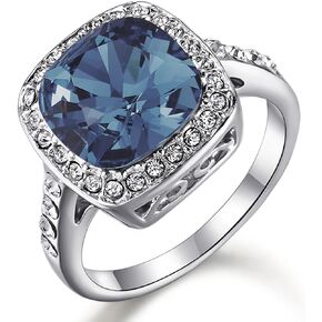 Acefeel Yellow Shinning Cubic Zirconia Topaz Rings For Women 18K Rose Gold Plated in Saudi Arabia