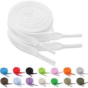 FADTOP 2 pairs Flat Shoelaces Colorful Laces Used for Board Shoes Sports Shoes Casual Shoes，Universal for Adults and Children in Saudi Arabia