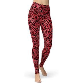 Women's Leopard Printed Leggings Animal Skin Brushed Buttery Soft Tights
