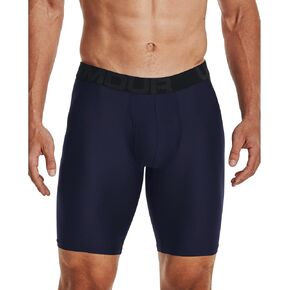 Under Armour Men's Multi-Pack Performance Tech Long-Leg Boxer Brief, 9" Inseam, All-Day Comfort