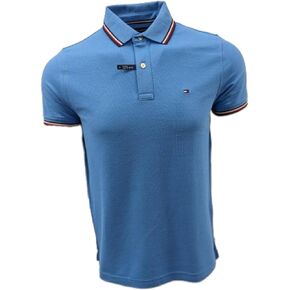 قميص بولو ذو ياقة مخططة للرجال من تومي هيلفيغر in Kuwait