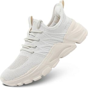 Womens Ladies Walking Tennis Shoes Slip on Lightweight Casual Running Sneakers Soft Sole Comfortable Trainers