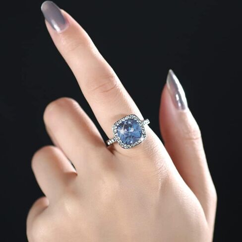 Acefeel Yellow Shinning Cubic Zirconia Topaz Rings For Women 18K Rose Gold Plated in Kuwait