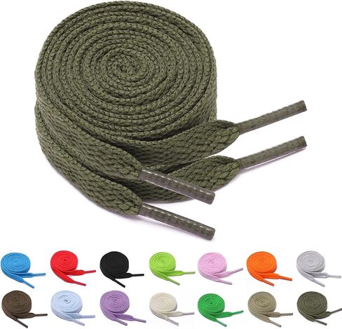 FADTOP 2 pairs Flat Shoelaces Colorful Laces Used for Board Shoes Sports Shoes Casual Shoes，Universal for Adults and Children in Saudi Arabia