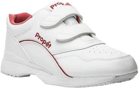 Propét Womens Tour Walker Strap Walking Walking Sneakers Athletic Shoes - Off White in Saudi Arabia