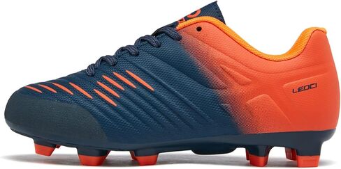 LEOCI Soccer Shoes for Boys Pink Soccer Cleats Breathable Athletic Toddler Black Football Boots for Outdoor Indoor Soccer Shoes for Girls AG/FG in Kuwait