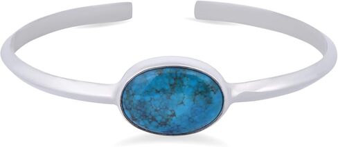 سوار من الكوارتز الوردي وحجر القمر الأبيض والعقيق الأسود والفيروز من الفضة الإسترليني عيار 925 مرصع بالأحجار الكريمة معصم روح كاثرين in Kuwait