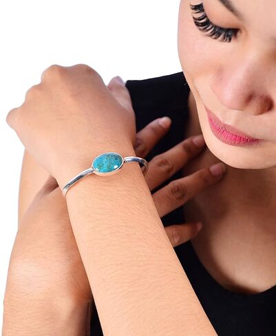 سوار من الكوارتز الوردي وحجر القمر الأبيض والعقيق الأسود والفيروز من الفضة الإسترليني عيار 925 مرصع بالأحجار الكريمة معصم روح كاثرين in Kuwait