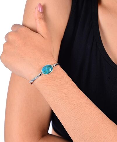 سوار من الكوارتز الوردي وحجر القمر الأبيض والعقيق الأسود والفيروز من الفضة الإسترليني عيار 925 مرصع بالأحجار الكريمة معصم روح كاثرين in Kuwait