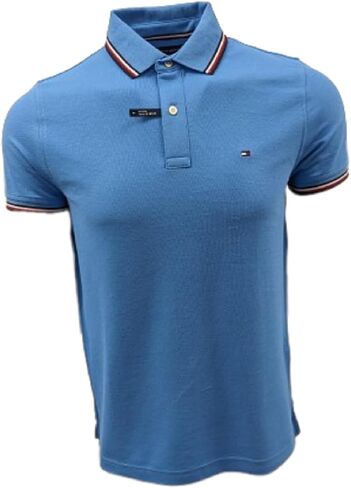 قميص بولو ذو ياقة مخططة للرجال من تومي هيلفيغر in Kuwait