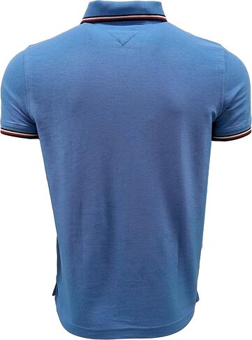 قميص بولو ذو ياقة مخططة للرجال من تومي هيلفيغر in Kuwait