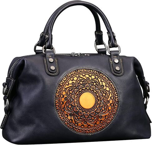 Leather Handbag for Women, Retro Mandela Crossbody Handbag Tote Bag in Kuwait