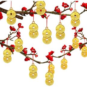 2024 زينة معلقة للعام الصيني الجديد، زخارف معلقة لمهرجان الربيع، حلي معلقة لعملات الحظ للعام الجديد من لونا، زينة سنة التنين للعام الجديد، ديكور سيارة شجرة المنزل in Kuwait