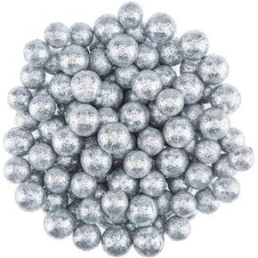 Silver Glitter Ball Filler Christmas Holiday Decoration