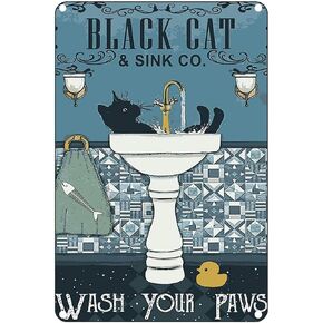Are You Pooping Cat Sign, Cat Bathroom Decor Retro Metal Sign, Funny Bathroom Decor Cat Poster Home Decor For Cat Lovers 8 * 12″ in Saudi Arabia