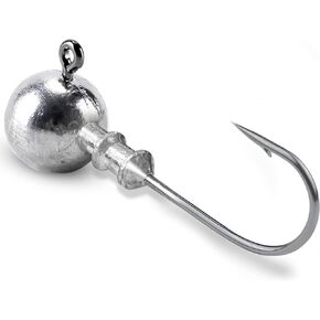 Atibin Lead Saltwater Jig Head Hook Bass Trout Fishing Hook Head Barb Sharp Fishing Jig Hooks Sharp