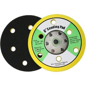 6 Inch 6 Hole Hook and Loop Orbital Sander Replacement Pad Backing Pad for Air Sander in Saudi Arabia
