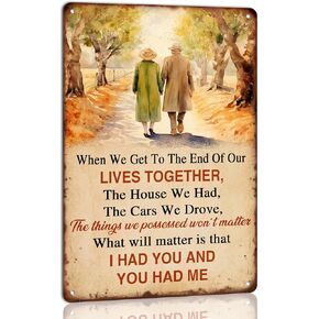 To My Love Vintage Metal Tin Sign Once Upon A Time I Became Yours I Love You Valentine's Day Sign Birthday Gift For Kitchen Bedroom Farmhouse Home Wall Art Decor 8x12 Inch