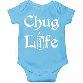 CBTwear Chug Life - Funny Drinking Buddy Clothes - Cute Infant One-Piece Baby Bodysuit in Kuwait