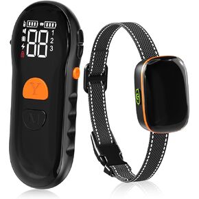 طوق صدمات للكلاب - [إصدار جديد] طوق تدريب للكلاب مع جهاز تحكم عن بعد بطول 2600 قدم، طوق صدمات للكلاب الصغيرة والمتوسطة الكبيرة بوزن 8-120 رطل، طوق E قابل لإعادة الشحن مقاوم للماء مع صوت تنبيه، اهتزاز، صدمة آمنة (أسود) in Kuwait