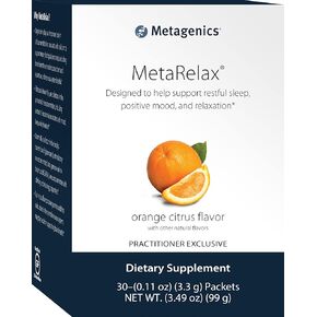 Metagenics MetaRelax Magnesium Powder Blend to Help Promote Restful Sleep, Positive Mindset, and Relaxation - Orange Citrus Flavor - 30 Servings in Kuwait