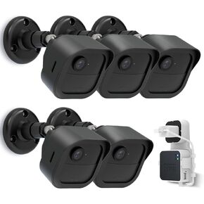 All-New Blink Outdoor 4 Camera Wall Mount, 5 Pack, Weatherproof Protective Housing and 360 Degree Adjustable Mount with Sync Module 2 Mount for Blink Security Camera System, Easy Installation(Black)