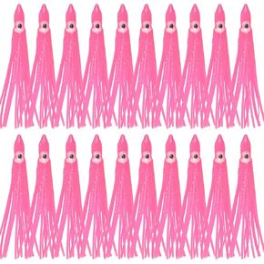 Soft Plastic Octopus Squid Skirt Fishing Lures, 50Pcs Octopus Lures Trolling Lure Skirts Saltwater Soft Fishing Lures Set for Bass Salmon Trout 7cm 9cm 11cm in Saudi Arabia