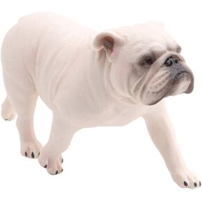 NUOBESTY Bulldog Figurine PVC Dog Figure Table Desk Animal Collectible Statue Decorative Model Favor (Walking Bulldog)