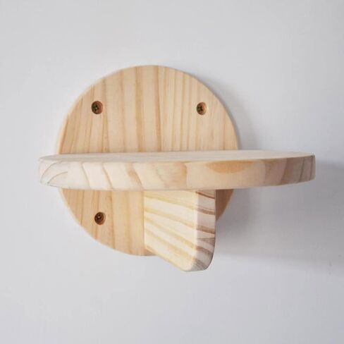 مجموعة ارفف حائط للقطط، درج تسلق حائط خشبي للقطط - سلم حائط للقطط، رف حائط للقطط، رف تسلق القطط من الخشب الصلب للعب في الاماكن المغلقة (مجموعة واحدة) in Kuwait